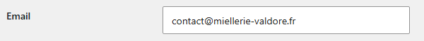 Email de l'émetteur